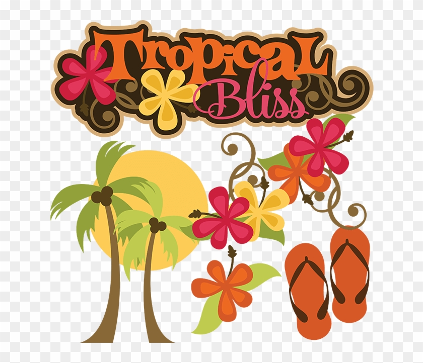 Beach Clipart - Tropical Svg #1085520