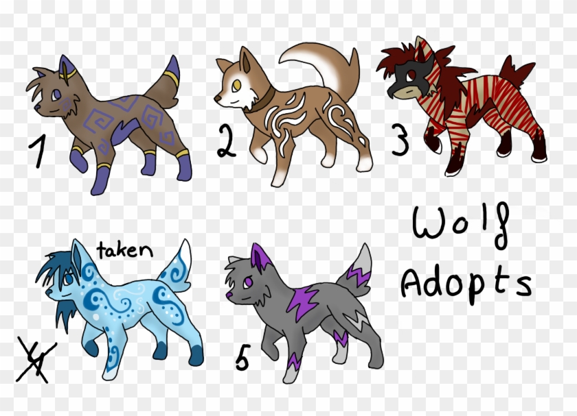 Wolf Pup Adoptables By Why So Cirrus - Cartoon #1085563