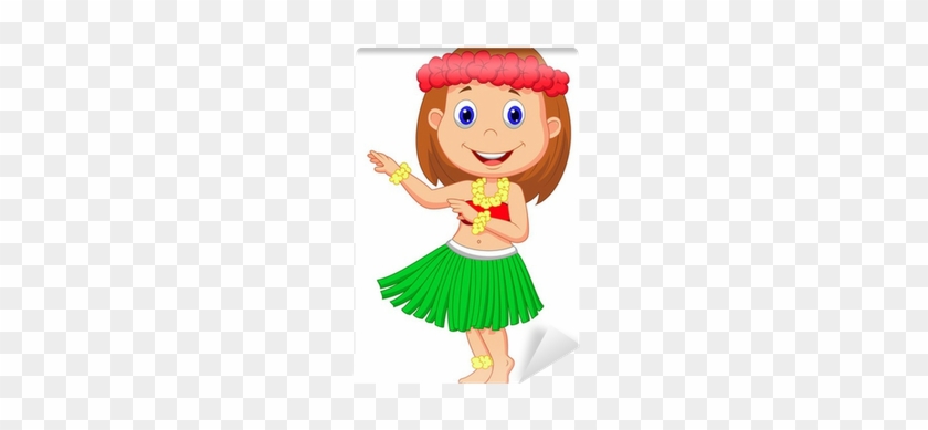 Cartoon Hula Girl #1085816