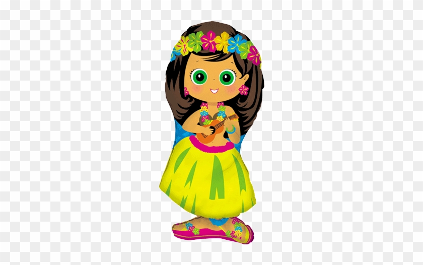 Cute Hawaiian Cliparts - Luau Girl #1085855