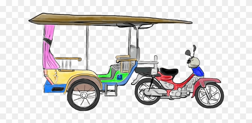 It Is Easy To Get Around In Phnom Penh, Siem Reap, - Cambodia Tuk Tuk Register #1085905