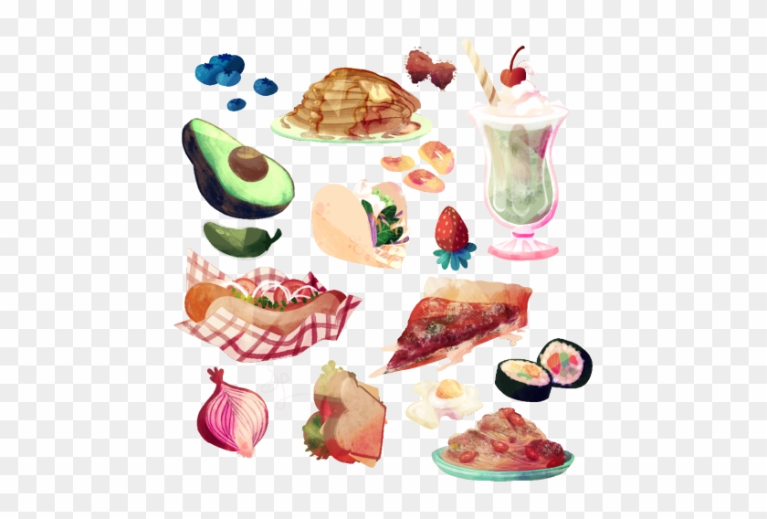 Kinnycups Requests Food Cute Food Illustration Artists - Food Tumblr Png #1086133