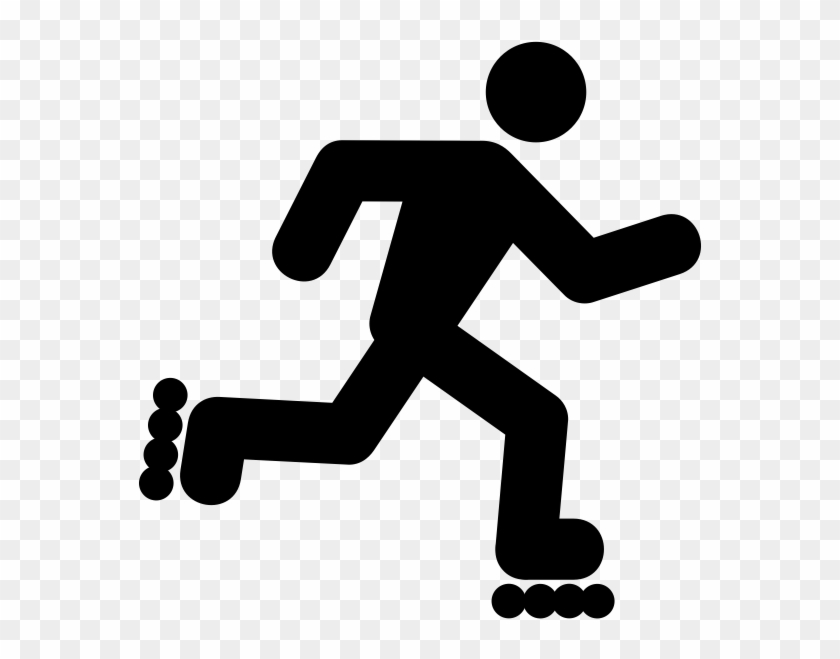 Pin Rollerblade Clipart - Inline Skating Icon #1086235