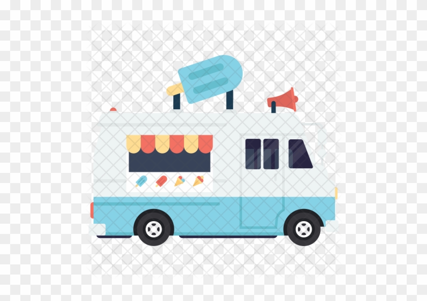 Ice-cream Truck Icon - Ice Cream Van #1086439