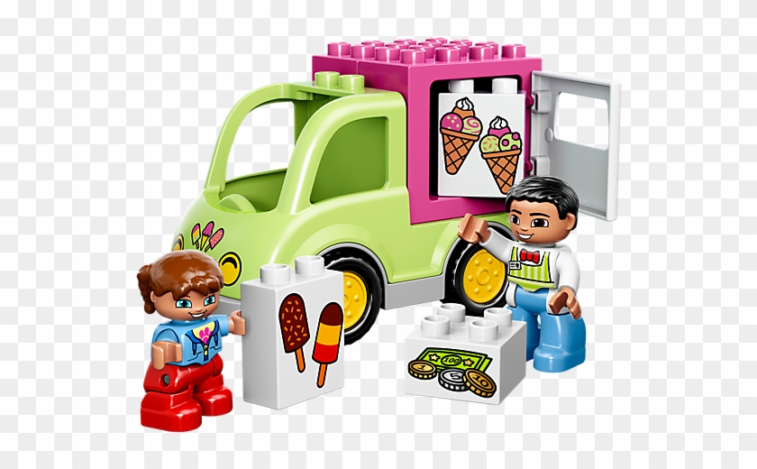 Run To Catch The Lego® Duplo® Ice Cream Truck - Duplo Lego Ice Cream #1086456