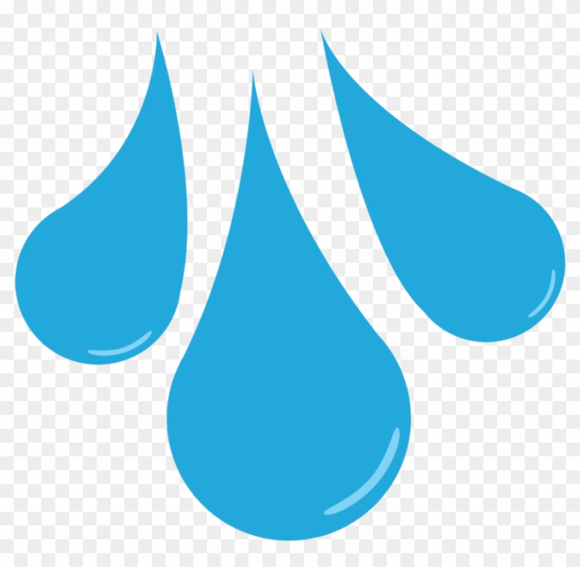 Blue Raindrops Png - Rain Drops Clipart Transparent #1086689