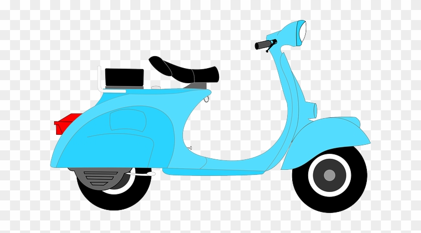 Scooter, Transportation, Driving, Delivery, Transport - Vespa Clip Art #1086714