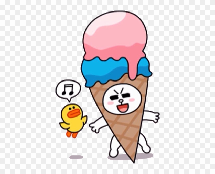 Cony's Ice-cream Cosplay - Line Brown Cony Ice Cream #1086781