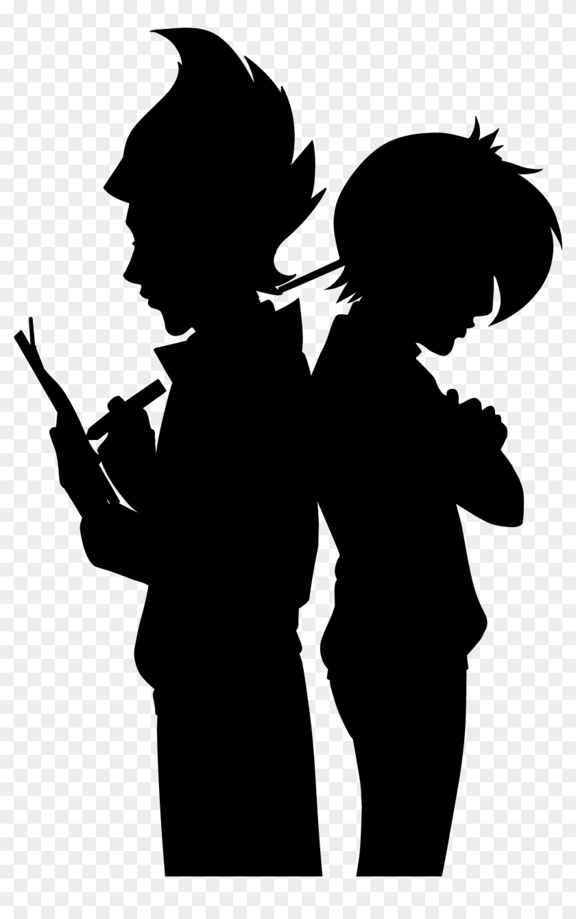 Human Behavior Silhouette Black White Clip Art - Silhouette #1086821