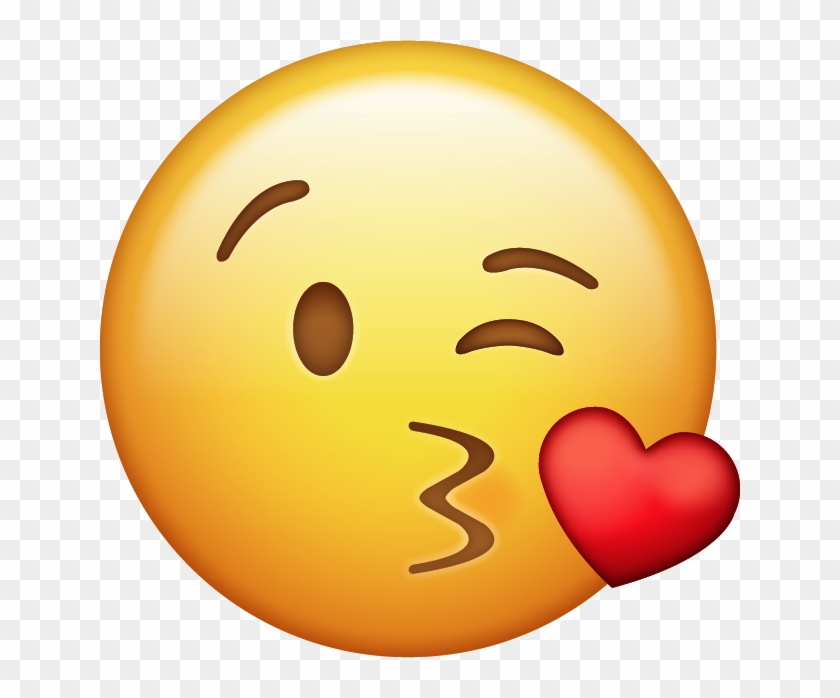 Kiss With Heart Iphone Emoji Jpg - Kiss Emoji Png #1086866