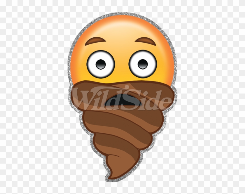Nose Chocolate Ice Cream Emoji Database Of Emoji - Poop With A Beard #1086911