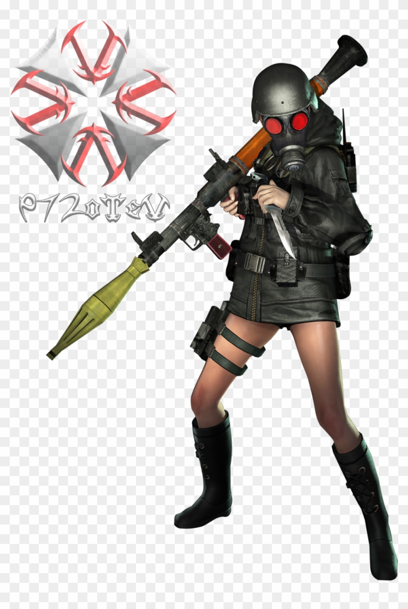 Hunk Resident Evil Rev2 Render Clipart - Resident Evil Lady Hunk Render #1086963