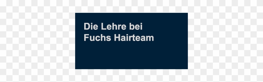 Die Coiffeur Lehre Bei Fuchs Hairteam - Coiffeur #1087142