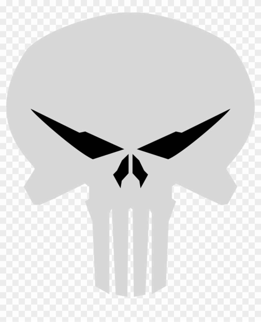 Punisher Skull Outline Stp File For Kids - Punisher Skull #1087190