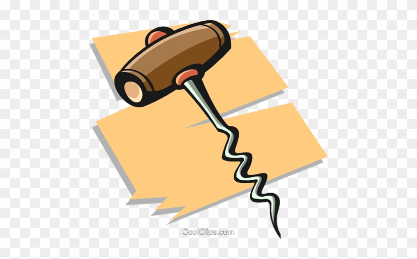 Corkscrew Royalty Free Vector Clip Art Illustration - Clip Art #1087228