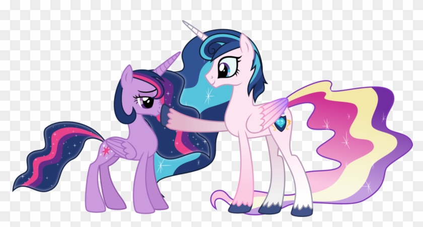 Alicorn, Ambiguous Gender, Artist - Twilight And Celestia Fusion #1087463