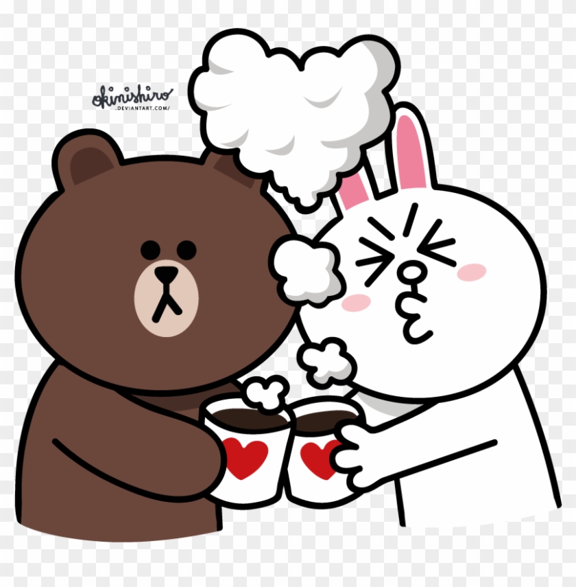 [vector] Line Brown And Cony By Okinishiro - Line Cony Brown #1087558