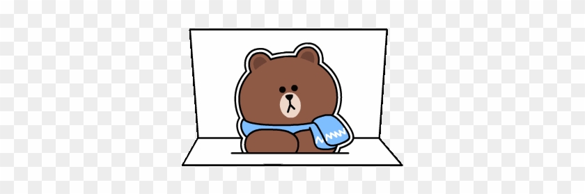 Cony Et Brown - Brown Line Friends Gif #1087619
