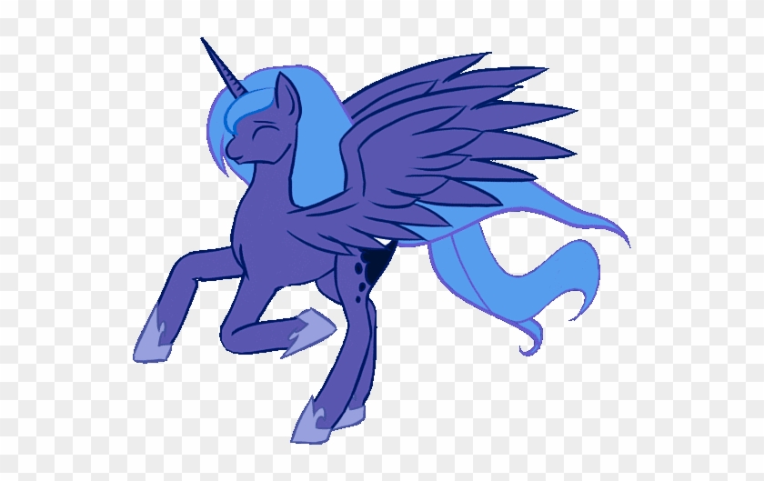 Alicorn, Animated, Artist - Horse Running Gif Png #1087690