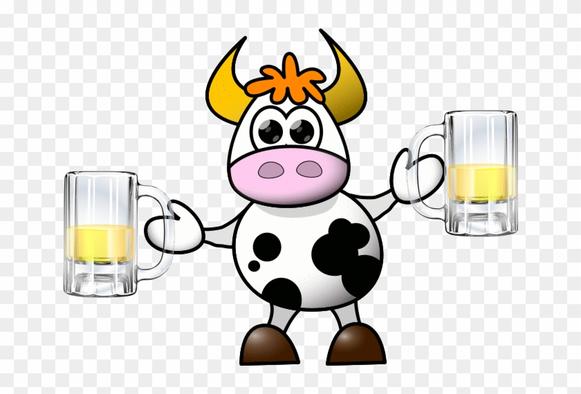 Beef N Beer - Cow Cartoon #1087704
