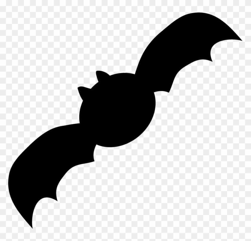 Baseball Bats Drawing Clip Art - Black Bat Clip Art #1087738