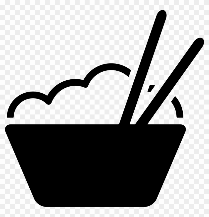 Pin Chopsticks Clipart Png - Icono Arroz #1087759