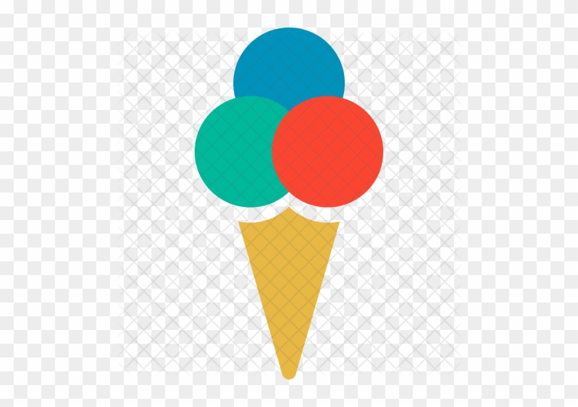 Ice Cream Icon - Ice Cream Cone #1087762