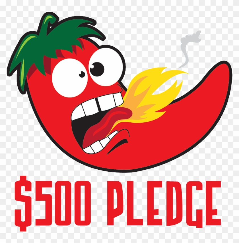 Pledge Product - Cartoon Eating A Hot Pepper #1087798