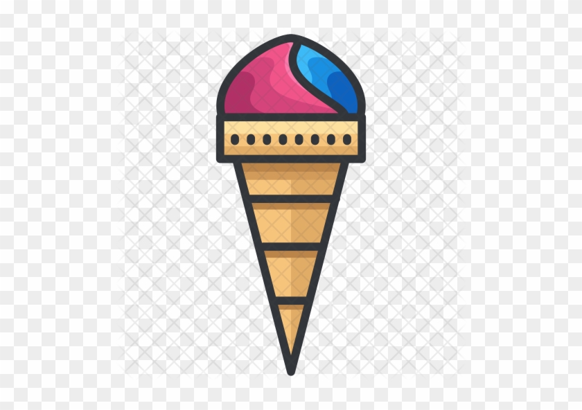 Ice-cream Cone Icon - Cream #1087808