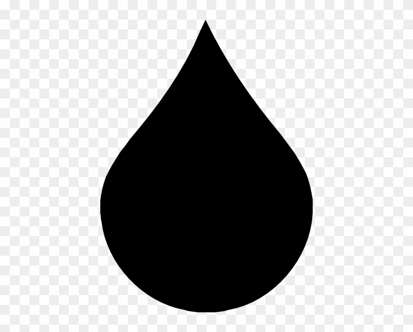 Drop Clip Art - Black Water Drop Png #1087925