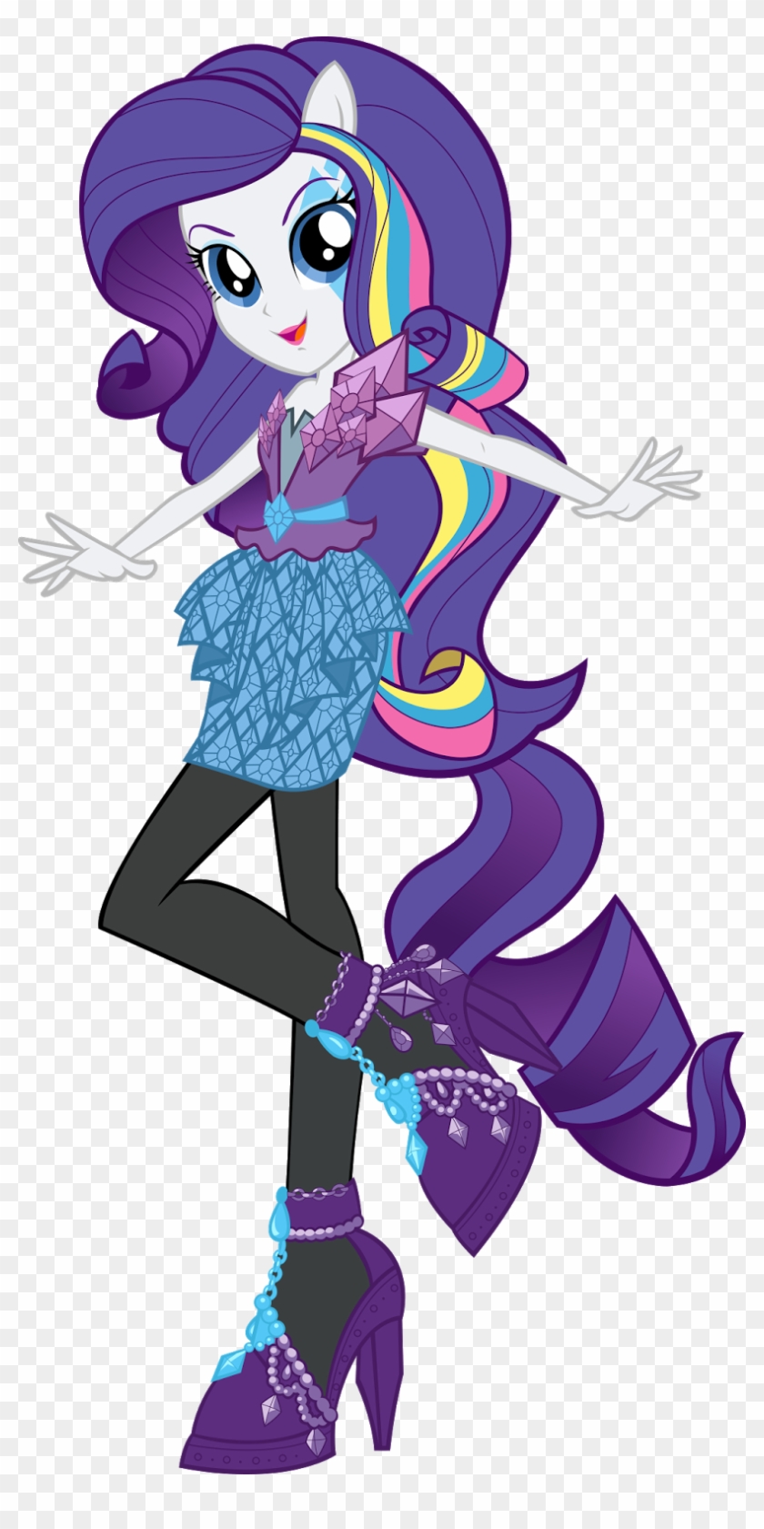 Boneca My Little Pony Equestria Girls Rarity Raibow - My Little Pony Equestria Girl Rarity #1087956