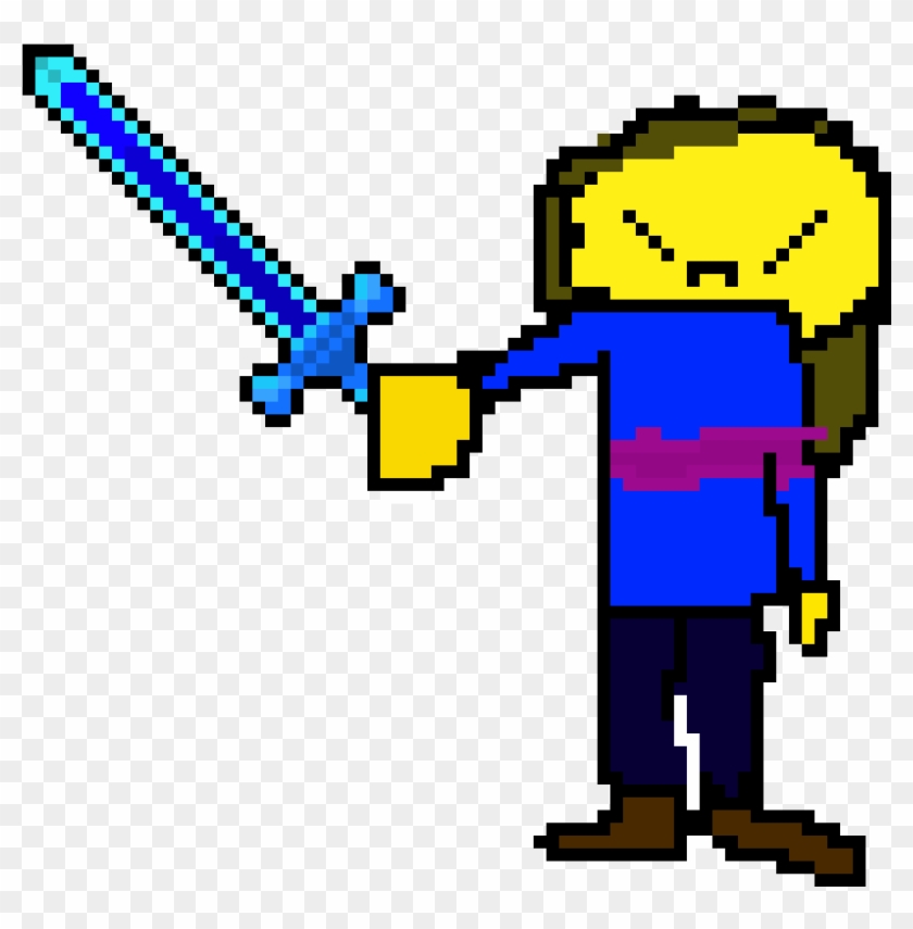 Frisk Has A Sword From Minecraft - Minecraft #1088011