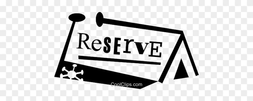Reserved Sign Royalty Free Vector Clip Art Illustration - Ezee #1088099