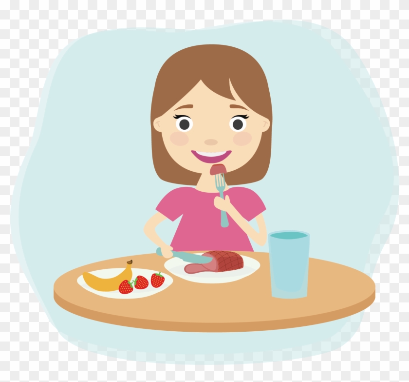 Breakfast Eating Child Clip Art - Eating Breakfast Clip Art #1088190