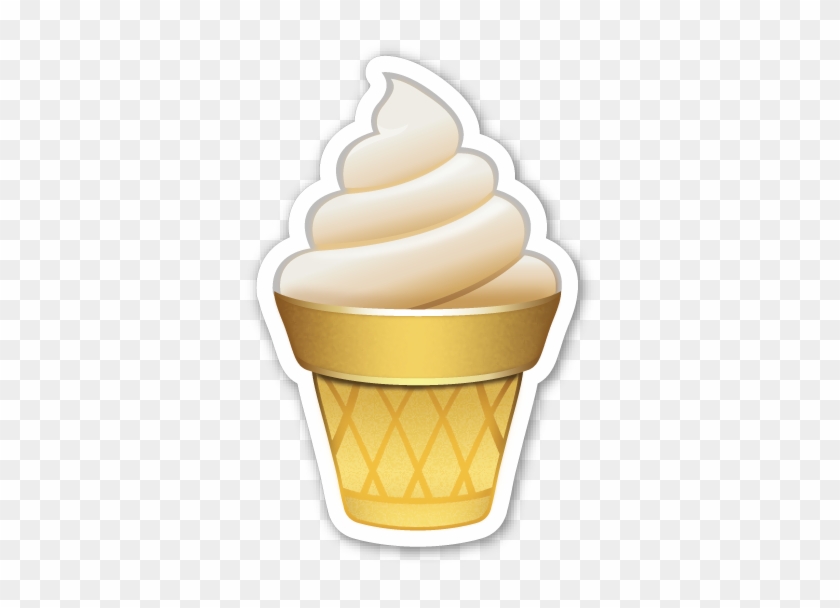 Наклейка Ice Cream Png - Ice Cream Emoji Png #1088257
