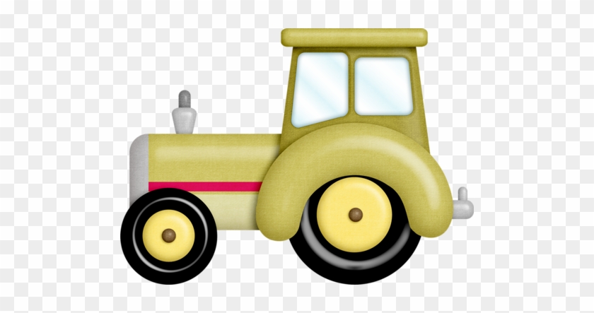 Animales De La Granja - Yellow Tractor Clip #1088269