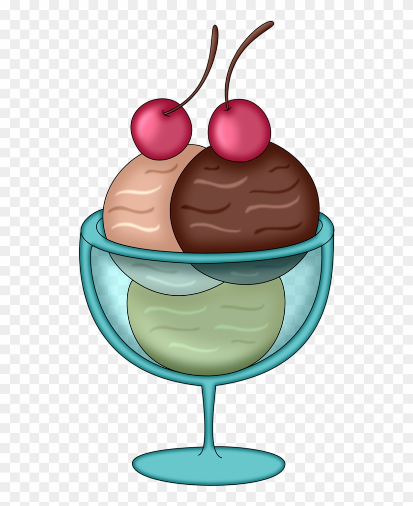 Ice Cream°• - ‿✿⁀ - Cartoon Glass Of Ice Cream Png #1088315