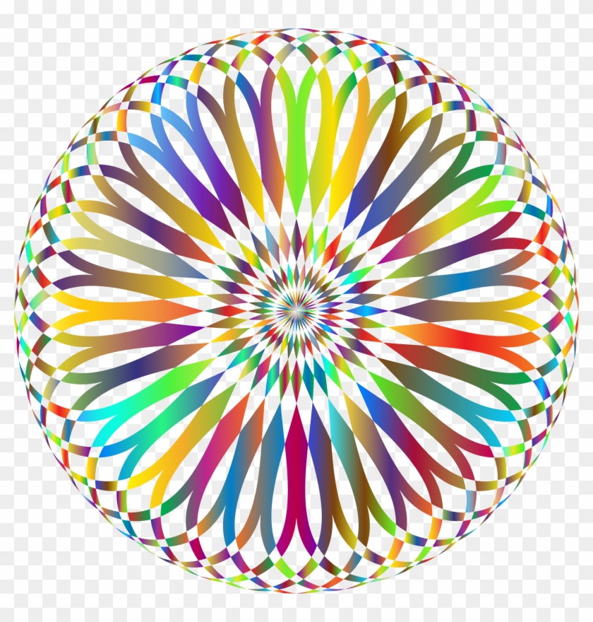 Decorative Mandala Prismatic No Background - Wallpaper #1088357