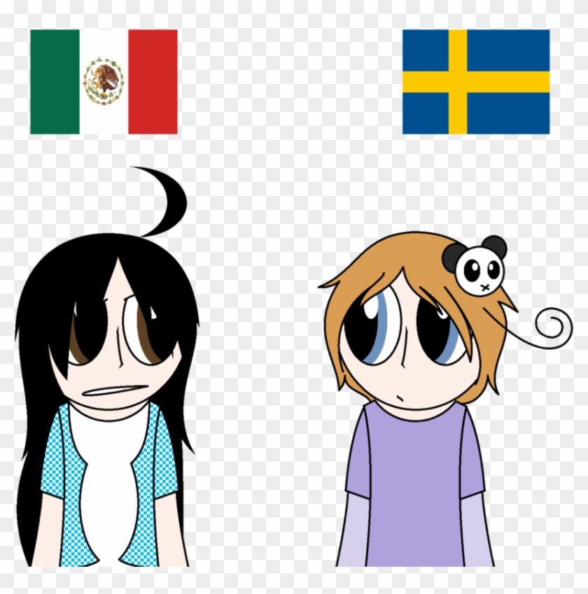 Mexican Girl And Swedish Boy By Xxxangelkittyxxx - Cartoon #1088365