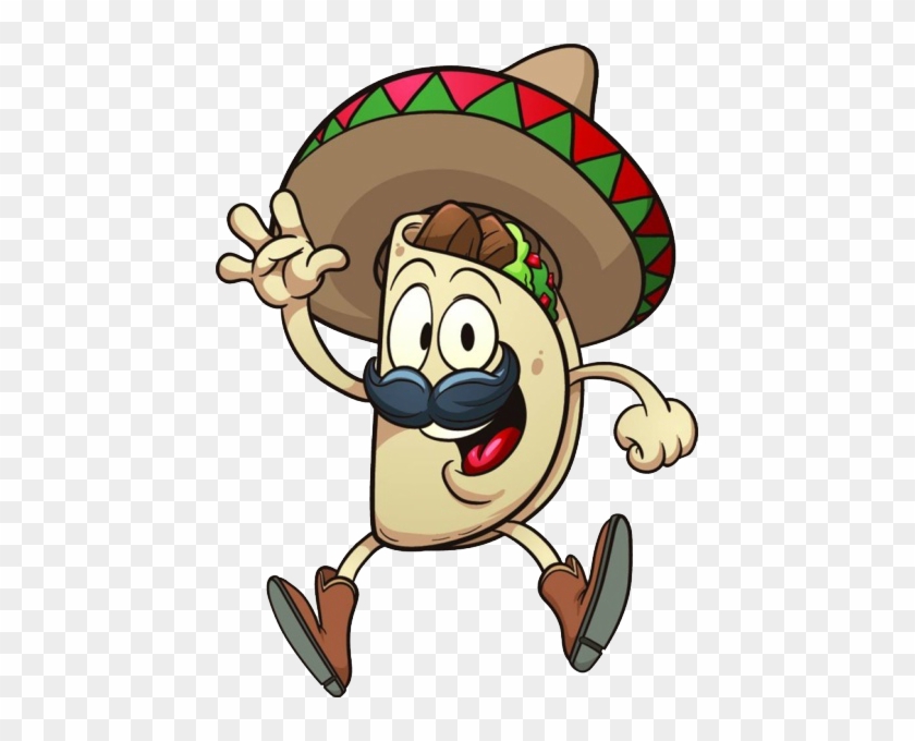 Taco Mexican Cuisine Cartoon Clip Art - Taco Cartoon #1088367