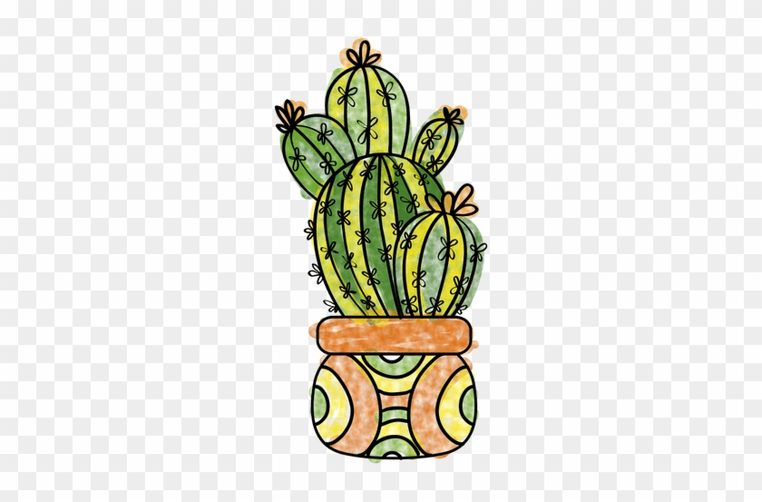 Cactus En Acuarela Png #1088430