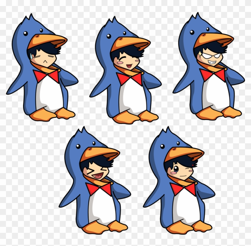 Kawaii Anime Boy Wallpaper - Penguin And Boy Chibi - Free Transparent PNG  Clipart Images Download