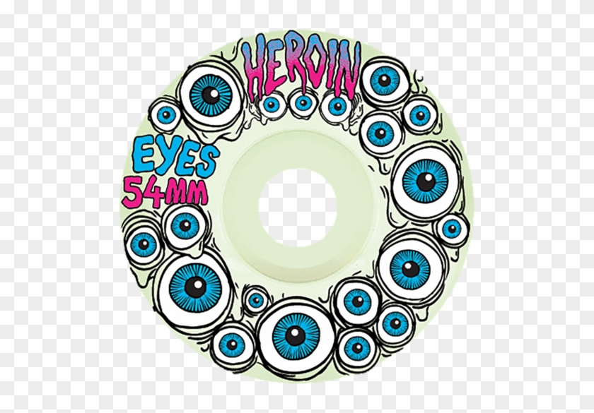 Heroin Eyes Skateboard Wheels - 52mm (glow #1088511