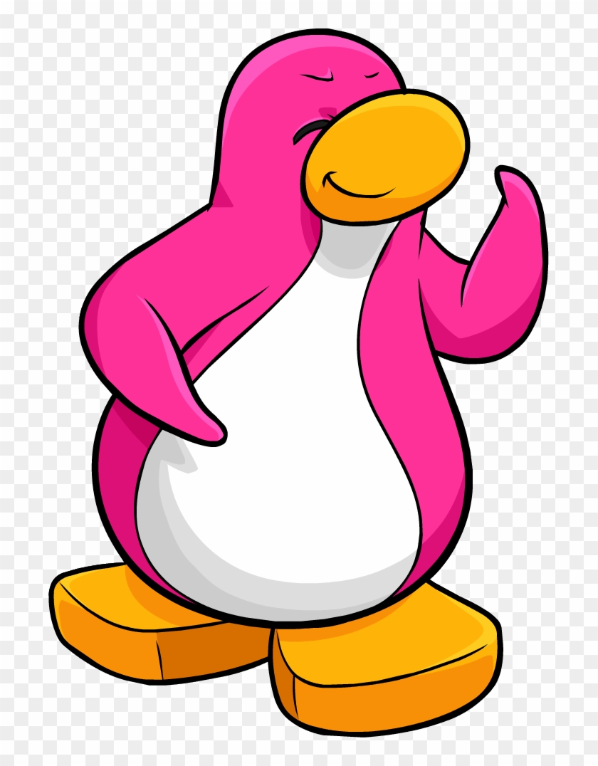 Estos Son Algunos Penguins Animados Para Que Los Personalises - Club Penguin Pink Penguin #1088561