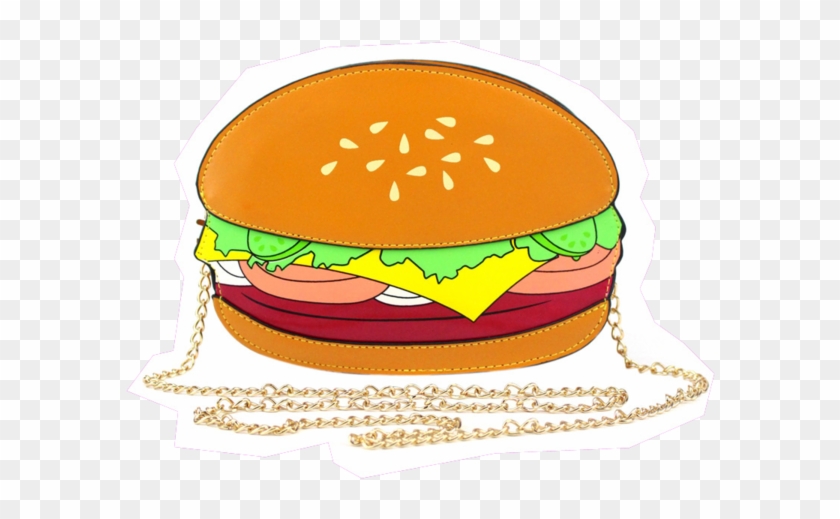 Hamburger Shaped Purse - Cartoon Picture Of French Fries #1088838