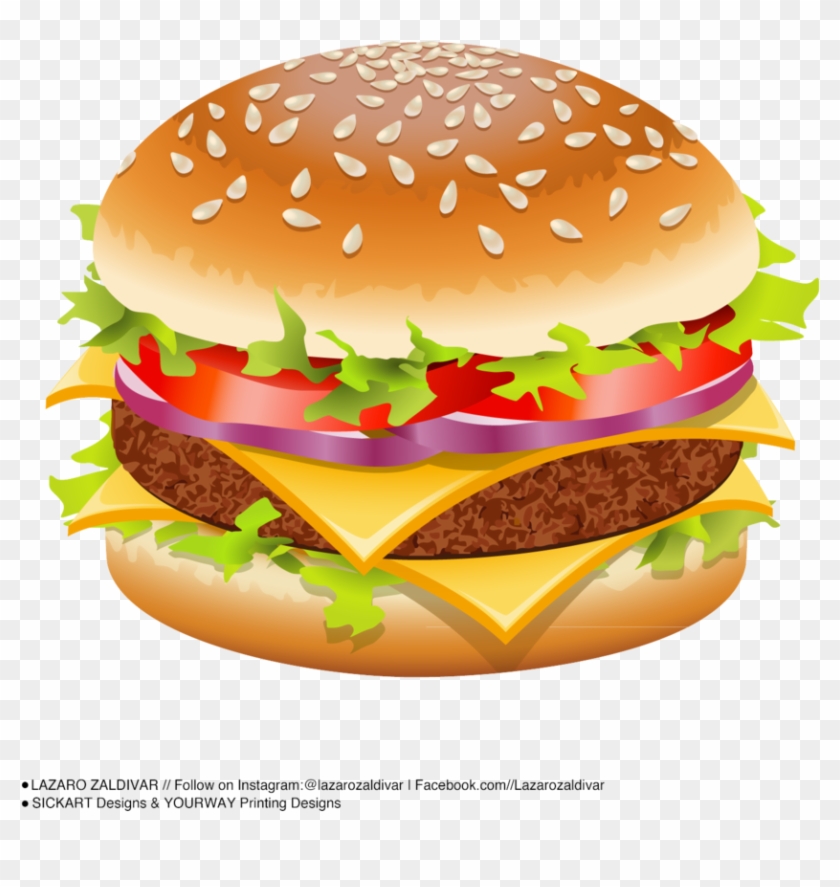 Hamburger By Sickartdesigns Hamburger By Sickartdesigns - Transparent Background Burger Clipart #1088843