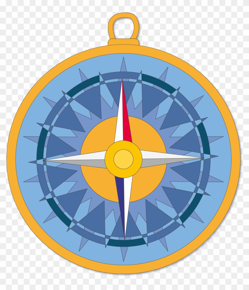 Compass Cartoon Drawing - Transparent Cartoon Compass #1088891