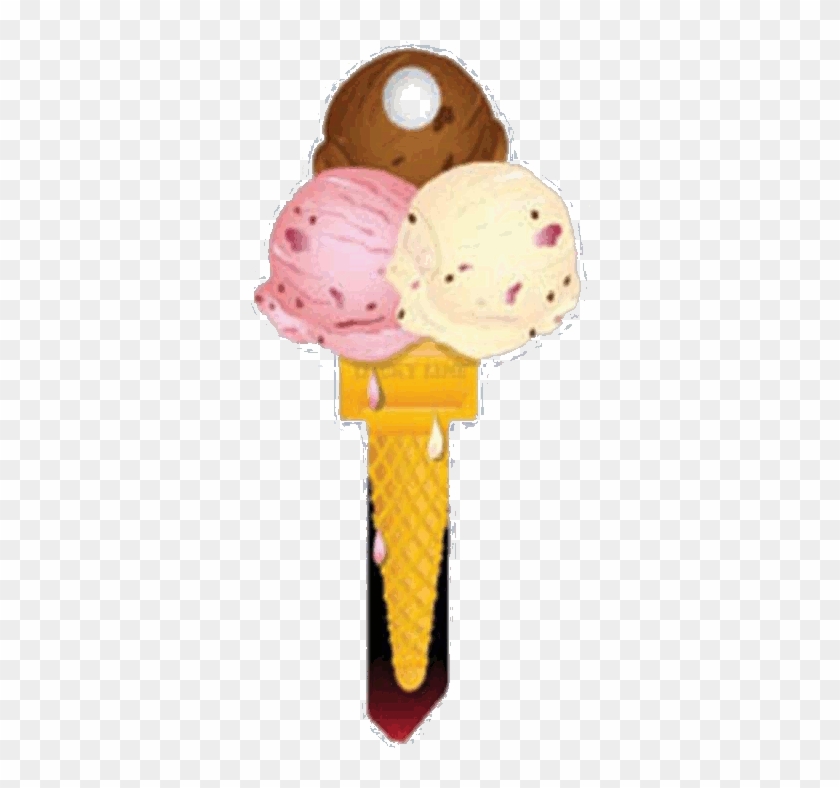 Buy Ice Cream Ice House Keys Kw & Sc1 - Lucky Line B111k Ice Cream Kwikset Kw1 House Key #1088909