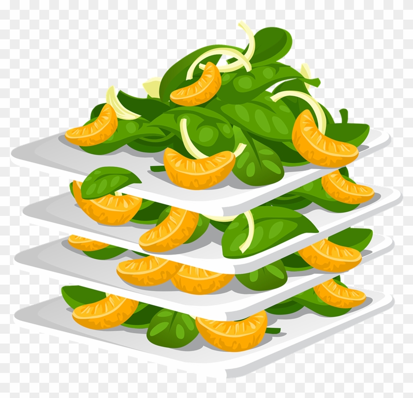 Salad Clipart Plate Food - Salad Graphic Png #1088940