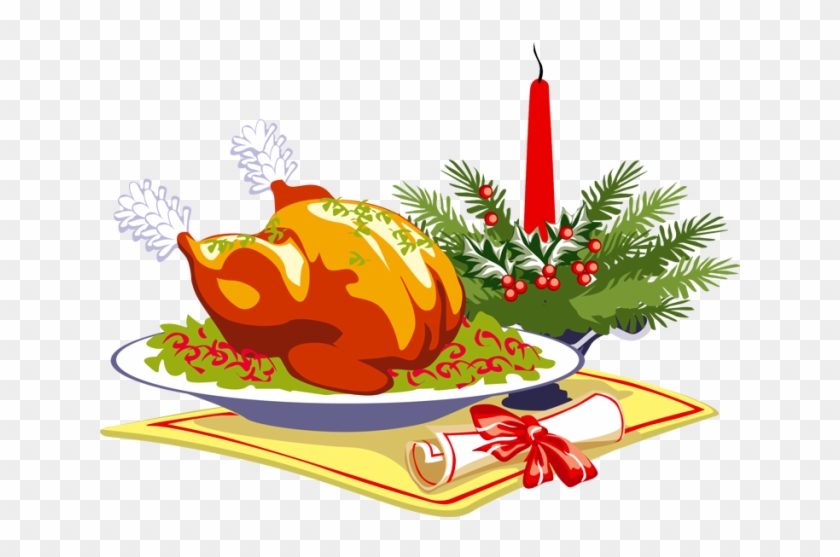 Christmas Food Clip Art - Thanksgiving Dinner Greeting Card #1088947